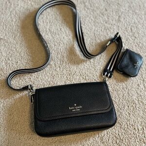 Kate Spade Black Leather Crossbody Bag